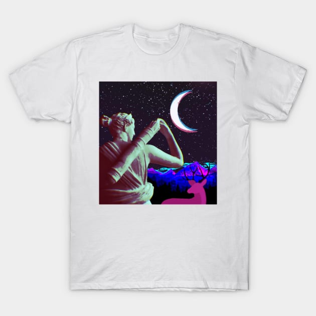 Artemis Collage T-Shirt by Caleb Smith, illustrator